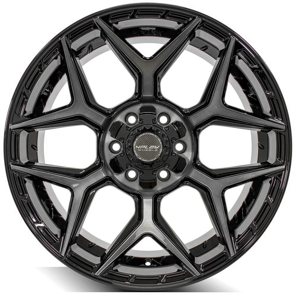 20x9 4Play Off-Road 4P06 Brushed Black 8x6.5/165 0mm