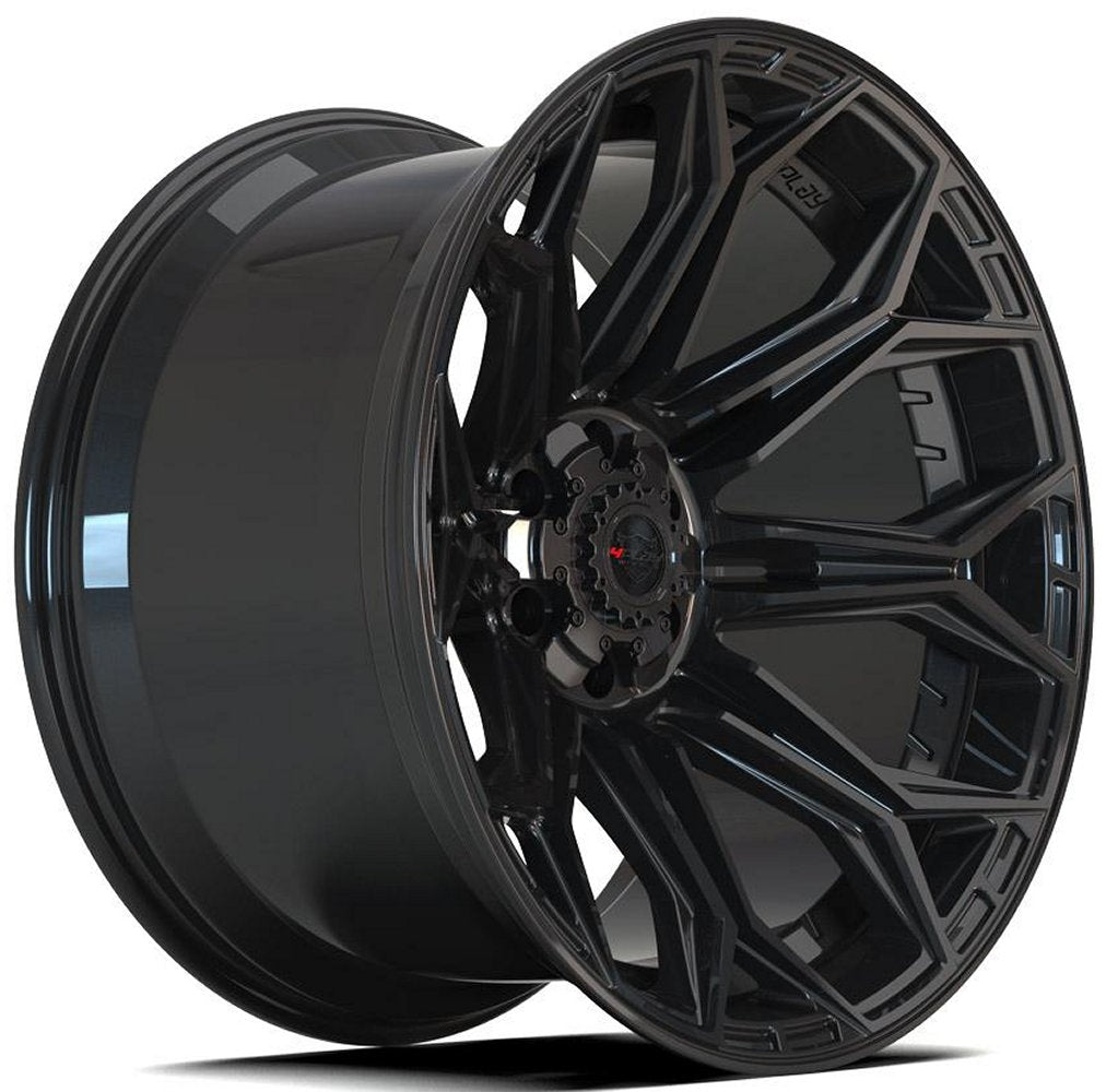 24x10 4Play Off-Road 4P83 Gloss Black 6x135 6x5.5/139.7 18mm - Flex Offroad
