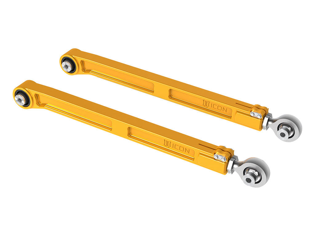 ICON 2022-2025 Toyota Tundra/2023-2025 Toyota Sequoia/2024-2025 Toyota Tacoma, Rear, Billet Lower Link Kit, Gold Anodizing 54002g