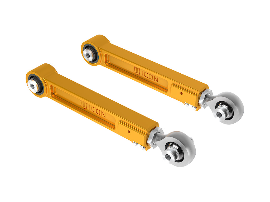 ICON 2022-2025 Toyota Tundra/2023-2025 Toyota Sequoia/2024-2025 Toyota Tacoma/2024 Toyota Land Cruiser 250 Series/2024 Lexus GX550, Rear, Billet Upper Link Kit, Gold Anodizing 54102g