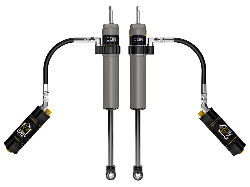 ICON 2024-2025 Toyota Tacoma, 0-1" Lift, Rear, V.S. 2.5 Aluminum Series Shock Absorbers, Remote Reservoir w/ CDCV, Pair 57808cp