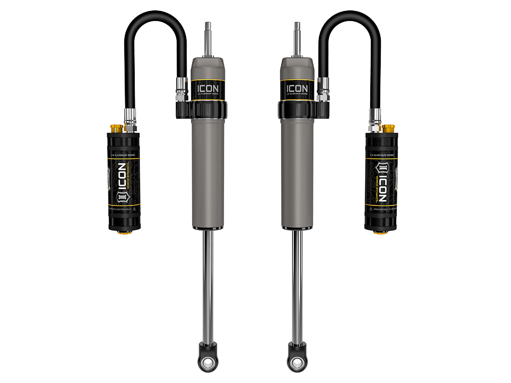 ICON 2022-2024 Toyota Tundra, 3-3.5" Lift, Rear, V.S. 2.5 Aluminum Series Shock Absorbers, Remote Reservoir w/ CDCV, Pair 57841cp