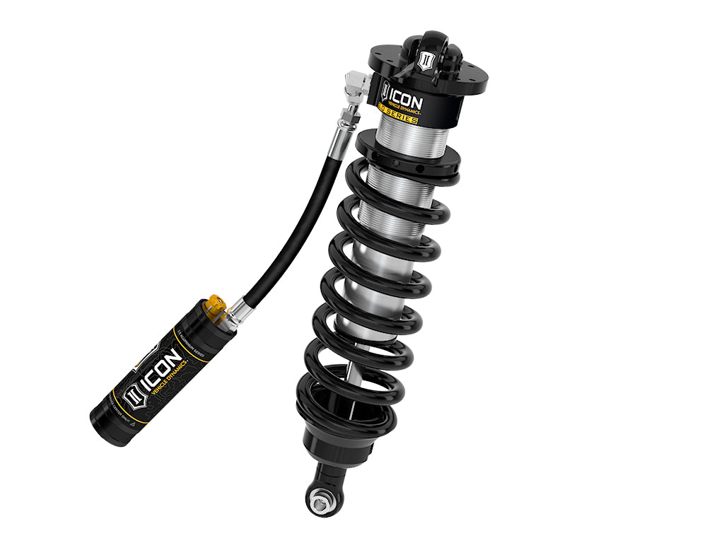 ICON 2022-2025 Toyota Tundra 1.25-3.25" Lift/2023-2025 Sequoia 3-4.25" Lift, V.S. 3.0 Series Front Coilover Kit, Remote Reservoir w/ CDCV, Pair 58775c