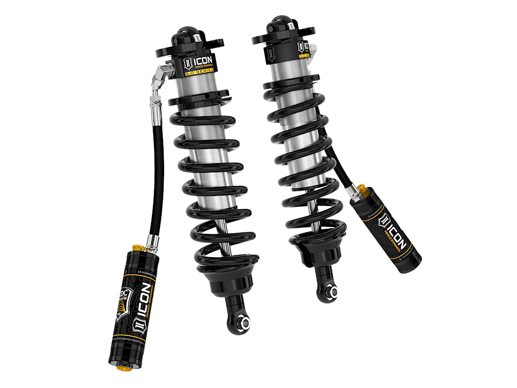 ICON 2022-2025 Toyota Tundra 1.25-3.25" Lift/2023-2025 Sequoia 3-4.25" Lift, V.S. 3.0 Series Front Coilover Kit, Remote Reservoir w/ CDCV, Pair 58775c