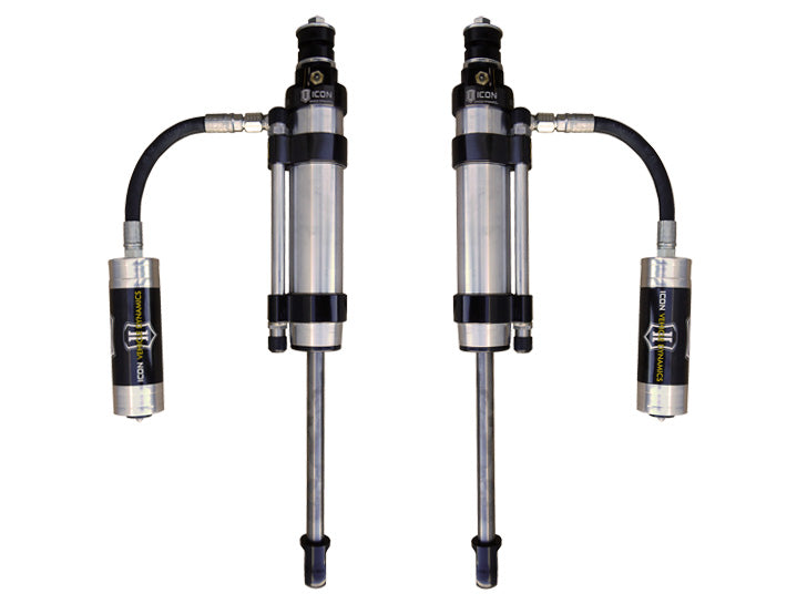 ICON 2005-2023 Toyota Tacoma, 0-1.5" Lift, Rear, 2.5 Omega Bypass Remote Reservoir Shocks, Pair 59905p