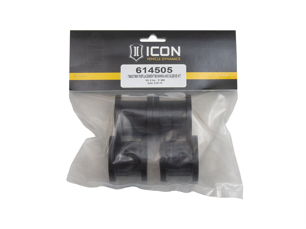 ICON 78600/78601 REPLACEMENT BUSHING AND SLEEVE KIT 614505