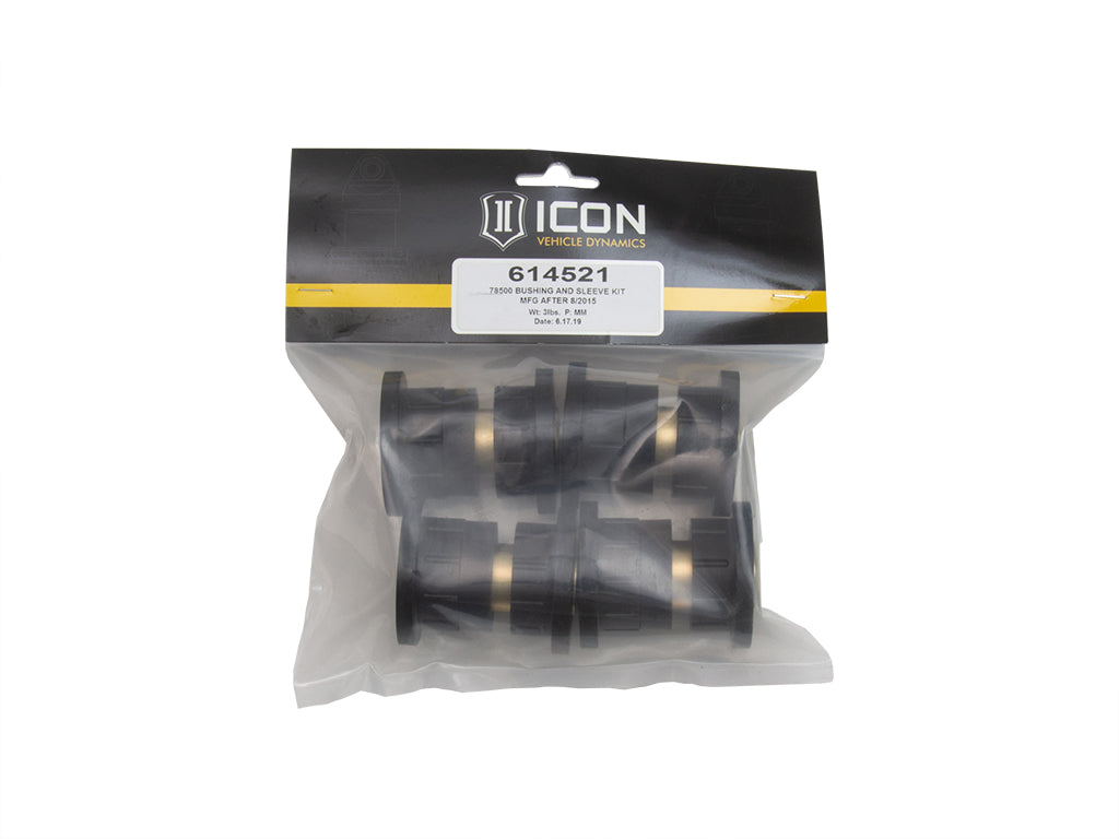 ICON 78500 BUSHING AND SLEEVE KIT MFG AFTER 8/2015 614521