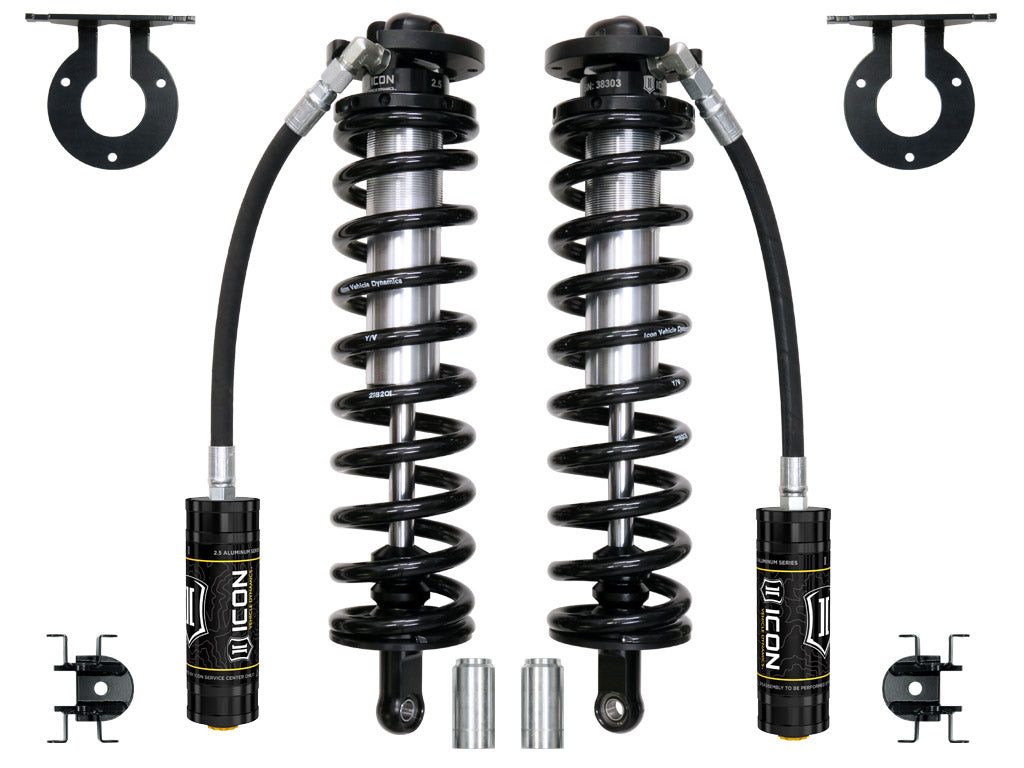ICON 2005-2024 Ford F-250/F-350 Super Duty 4WD, 4-5.5" Lift, Front, 2.5 V.S. Remote Reservoir Coilover Conversion Kit 61721