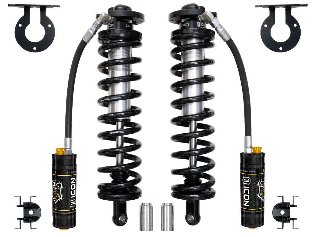 ICON 2005-2024 Ford F-250/F-350 Super Duty 4WD, 4-5.5" Lift, Front, 2.5 V.S. Remote Reservoir CDCV Coilover Conversion Kit 61721c
