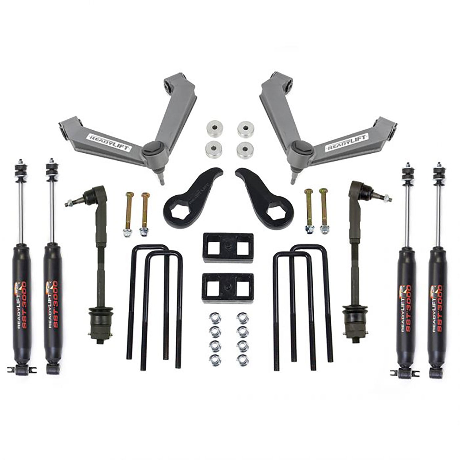 ReadyLIFT 3.5'' Front 1'' Rear SST Lift Kit w/ SST3000 Shocks 2011-2019 Chevrolet/GMC 2500HD 69-3513 - Flex Offroad