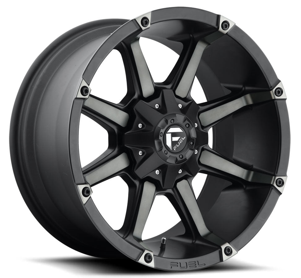 20x9 Fuel Off-Road Coupler Black Machined w/ Dark Tint D556 6x135 6x5.5/139.7 1mm - Flex Offroad