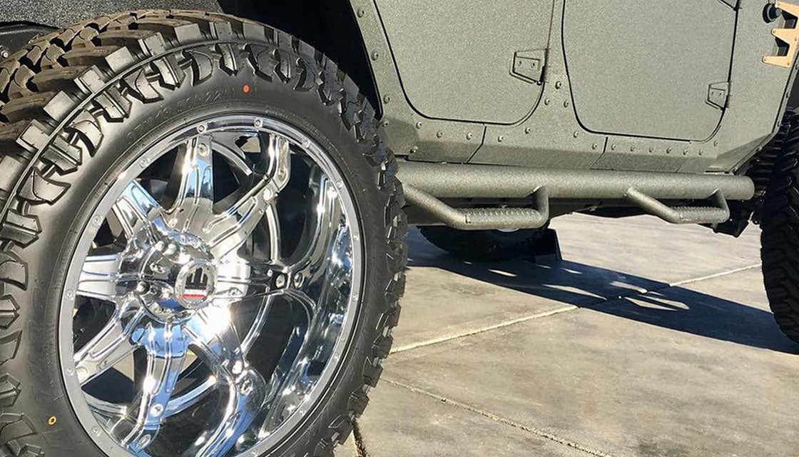 (Clearance - No Returns) 22x12 American Truxx AT185 Lonestar Chrome (* May Require Trimming) 5x5/127 -44mm - Flex Offroad