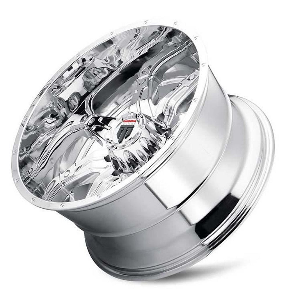 (Clearance - No Returns) 22x12 American Truxx AT185 Lonestar Chrome (* May Require Trimming) 5x5/127 -44mm - Flex Offroad