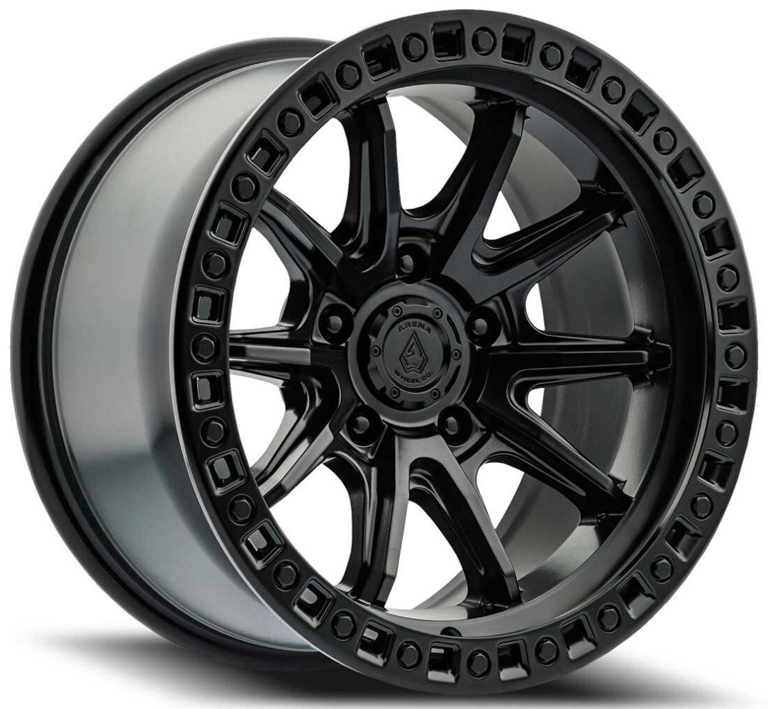 (Special Pricing) 17x9 Arena A103 Mission Satin Black 6x135 0mm
