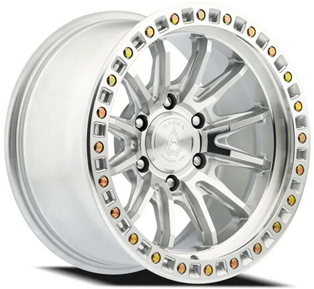 20x9 Arena A103 Mission Gloss Silver Machined 8x6.5/165 20mm
