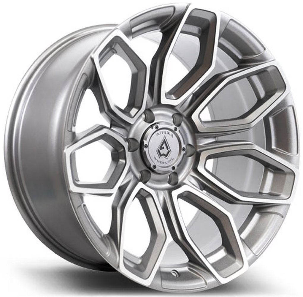 22x10 Arena A116 Corba Gunmetal Machined Clear Coat 6x5.5/139.7 15mm