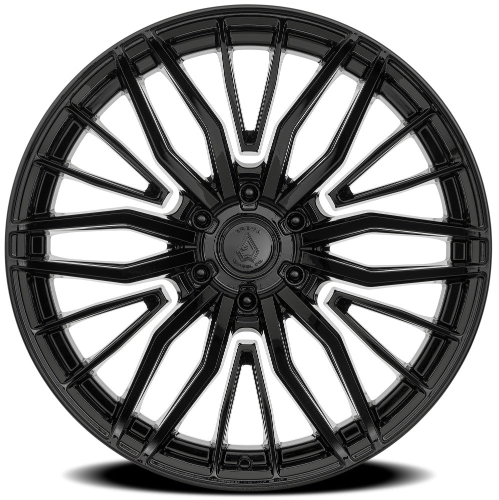 20x9 Arena A122 Phantom  Gloss Black 6x135 0mm