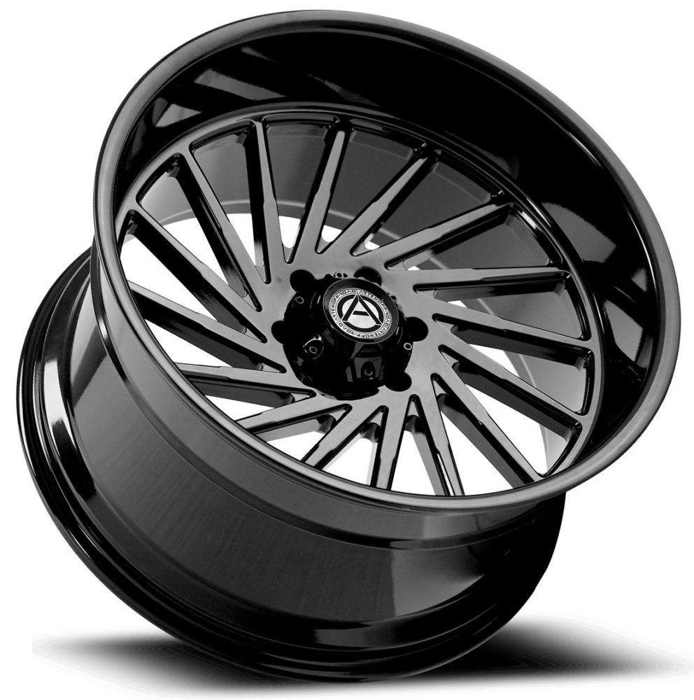 24x12 Artem Off-Road A205 Curvus Gloss Black (Flow Formed) (* May Require Trimming) 6x5.5/139.7 -44mm - Flex Offroad
