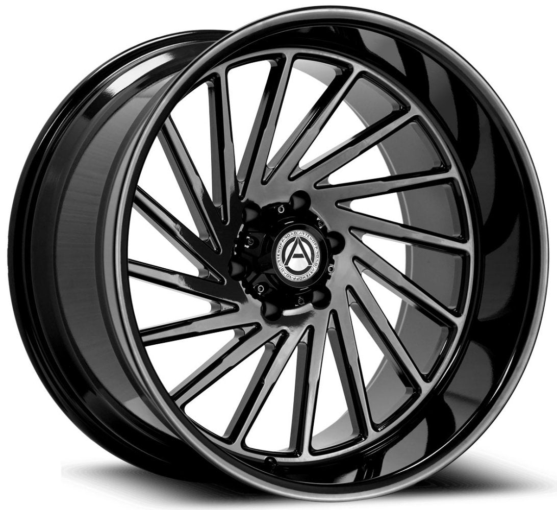 24x12 Artem Off-Road A205 Curvus Gloss Black (Flow Formed) (* May Require Trimming) 5x5/127 -44mm