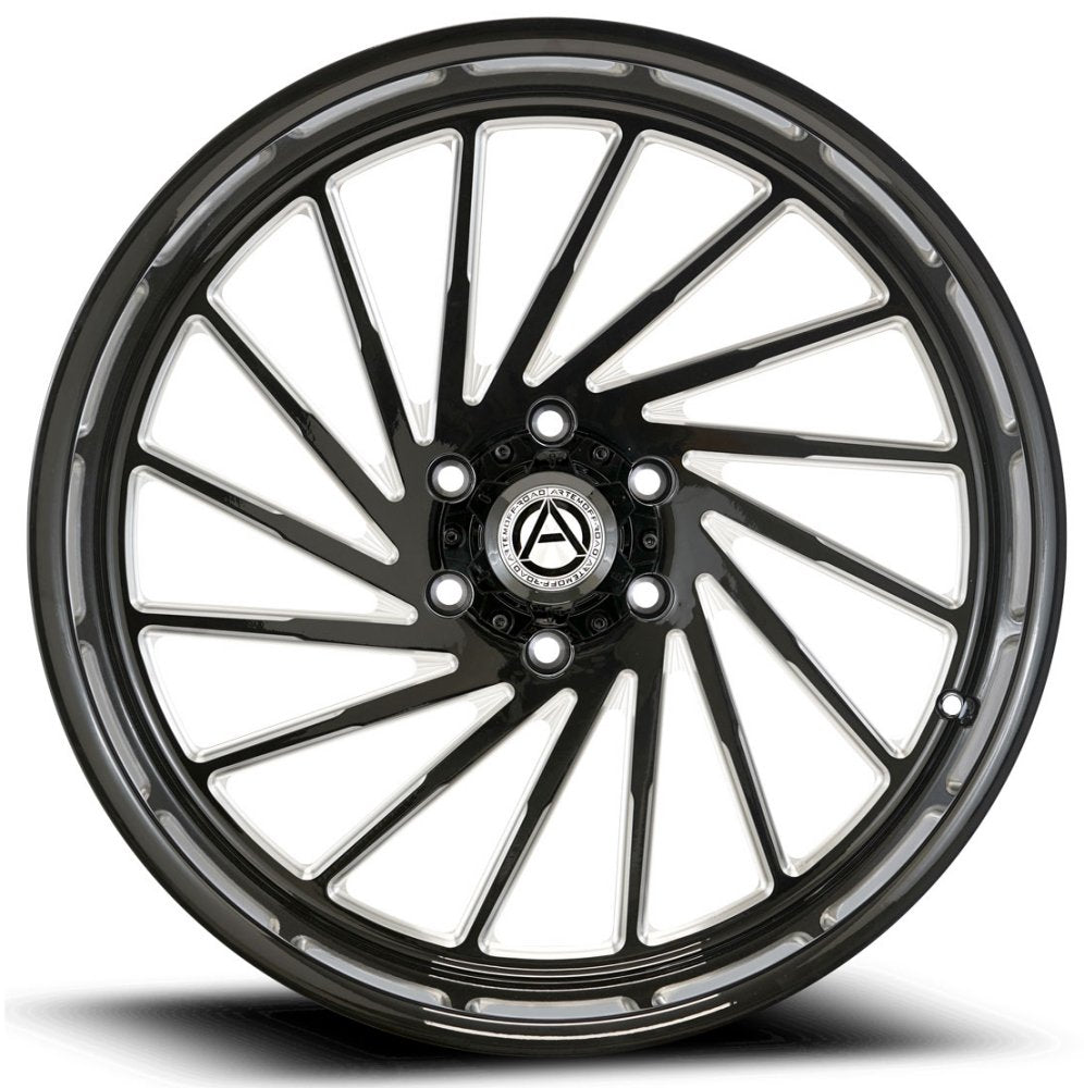 24x12 Artem Off-Road A205 Curvus Gloss Black Milled (Flow Formed) (* May Require Trimming) 5x5/127-44mm - Flex Offroad