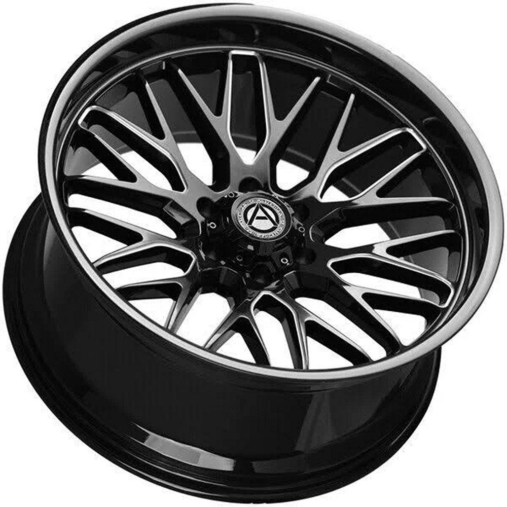 22X12 Artem Off-Road A206 Novus Gloss Black Milled (Flow Formed) (* May Require Trimming) 5x5/127 -44mm - Flex Offroad