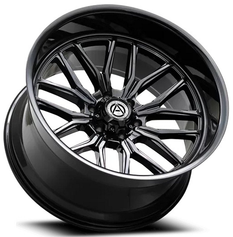 24X12 Artem Off-Road A207 Kosmo Gloss Black (Flow Formed) (* May Require Trimming) 6x135 -44mm