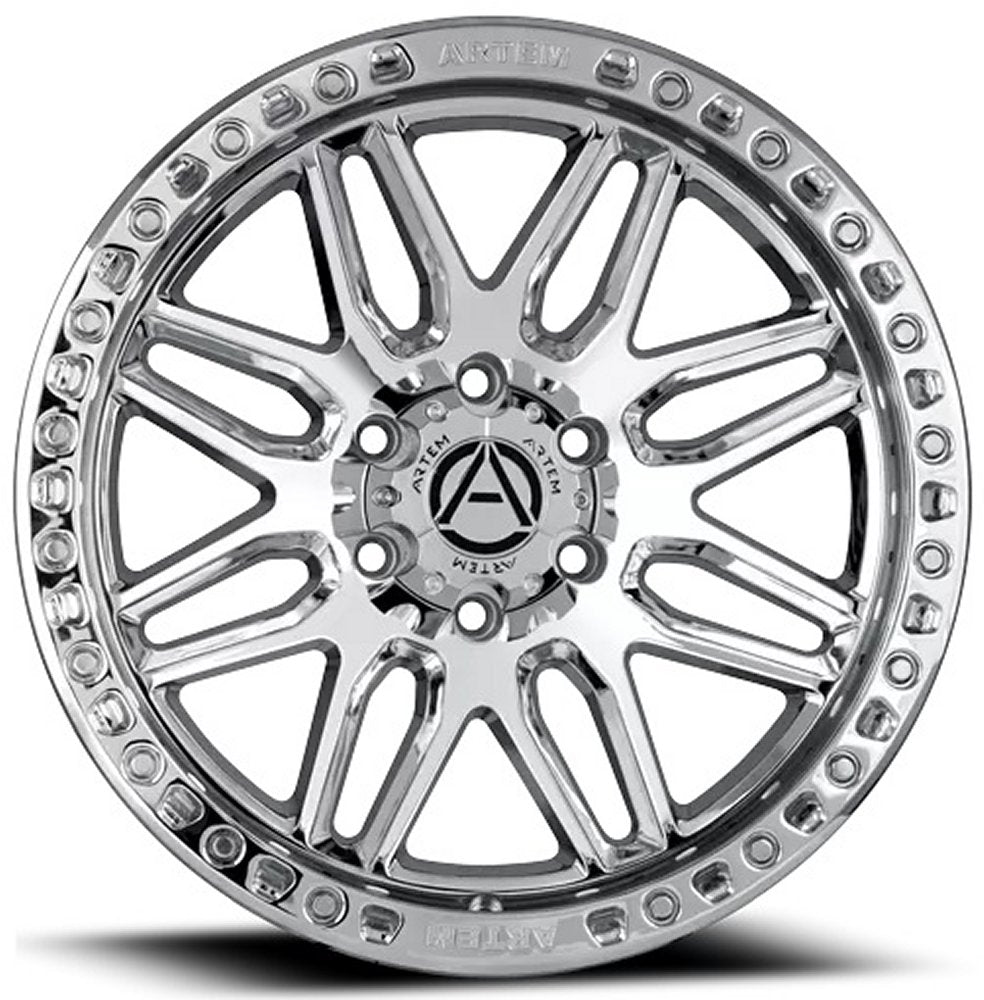 20X9 Artem Off-Road AB1 Grimlock Chrome (Flow Formed) 6x135 12mm