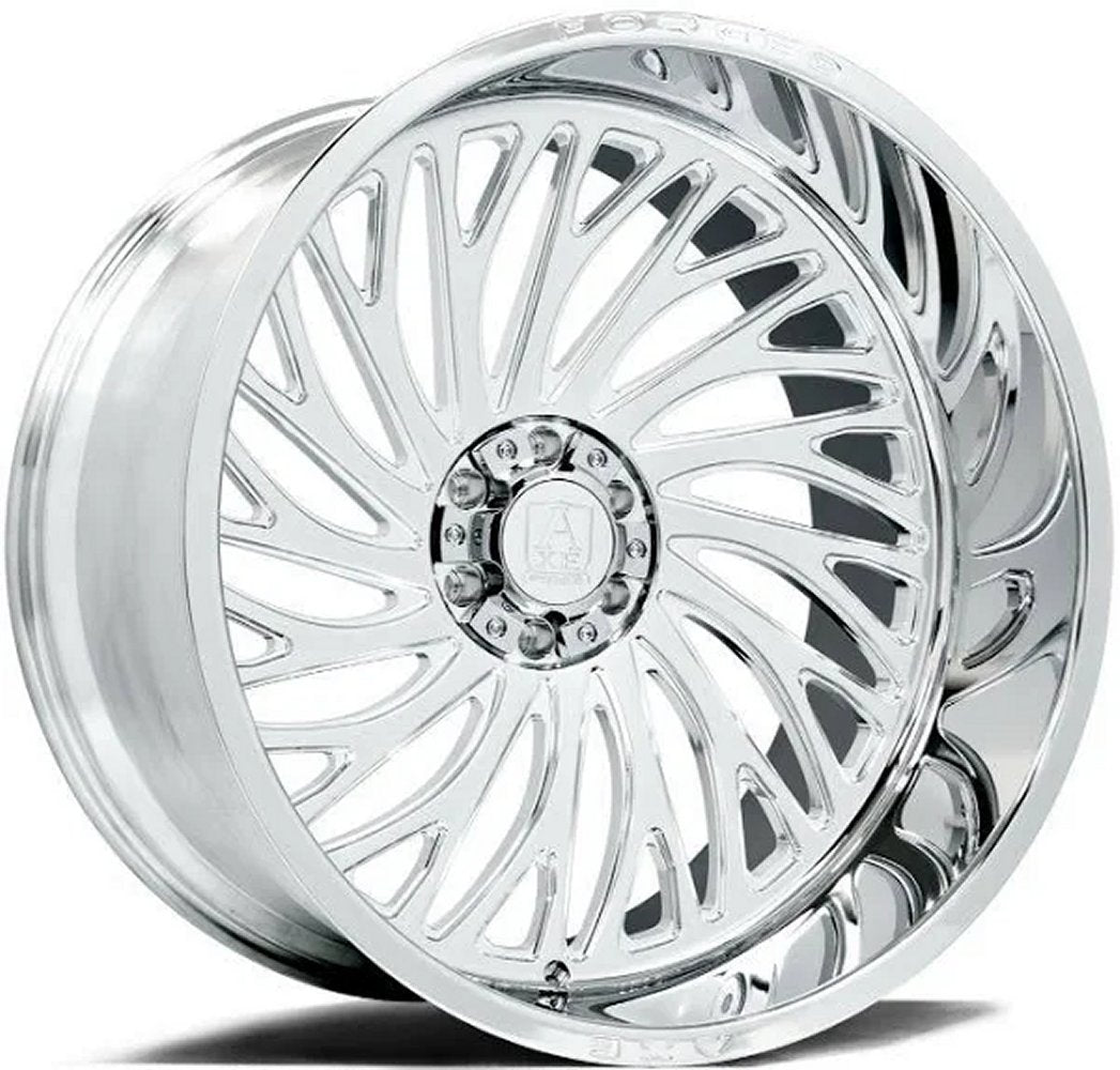 22x12 AXE Offroad AF10 Forged Fully Polished (Full Forged) (Left) (* May Require Trimming) 6x135 6x5.5/139.7 -44mm - Flex Offroad