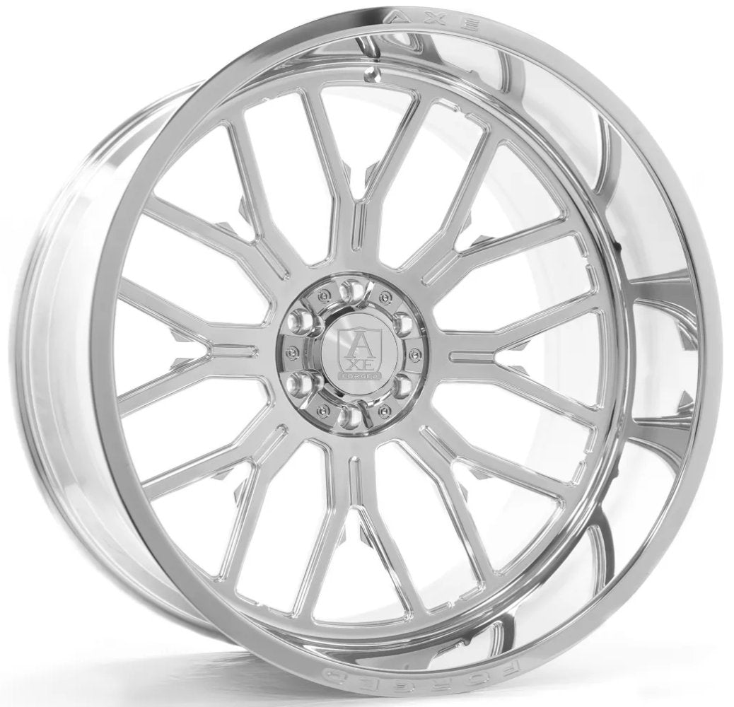 24x14 AXE Offroad AF6 Forged Fully Polished (Full Forged) (* May Require Trimming)  8x180 -76mm