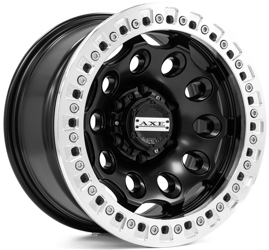 17x9 AXE Offroad Chaos Beadlock Satin Black 6x5.5/139.7 -15mm