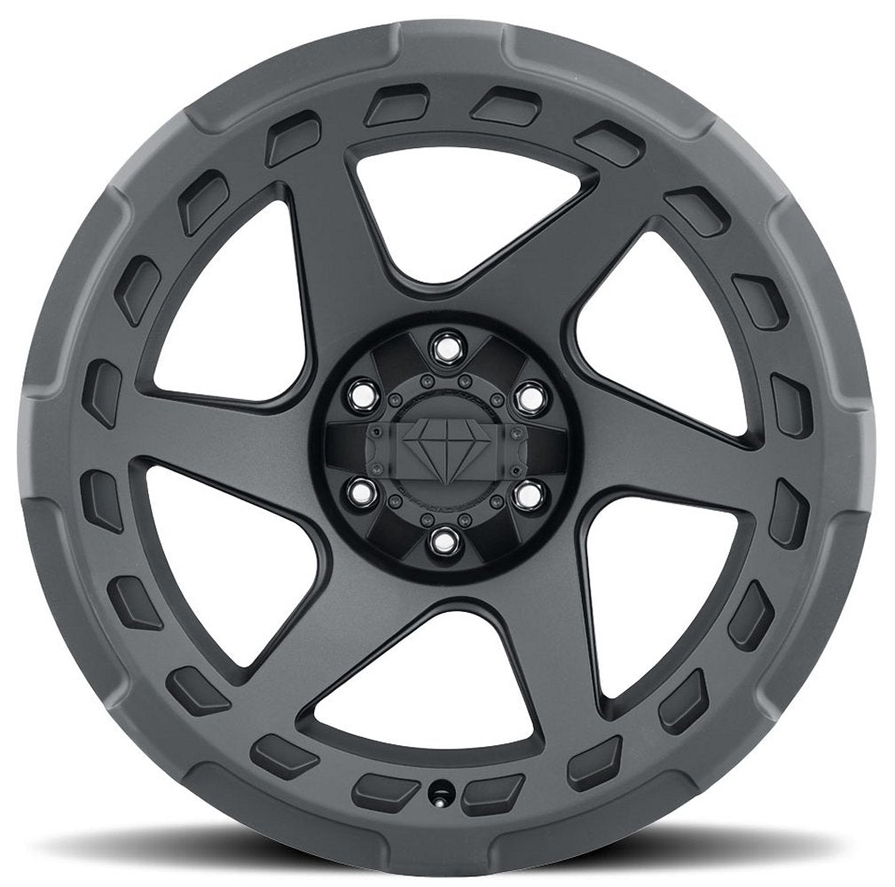 18x9 Blaque Diamond Off-Road BD-O728 Matte Textured Black (Flow Forged) 6x135 6x5.5/139.7 1mm - Flex Offroad