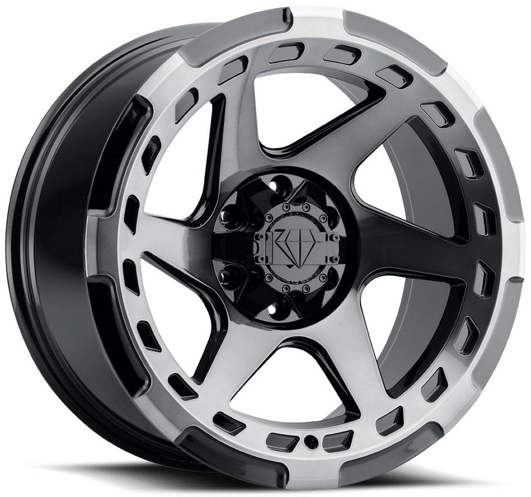17x9 Blaque Diamond Off-Road BD-O728 Gloss Black Machined & Tinted (Flow Forged) 6x135 6x5.5/139.7 -12mm - Flex Offroad