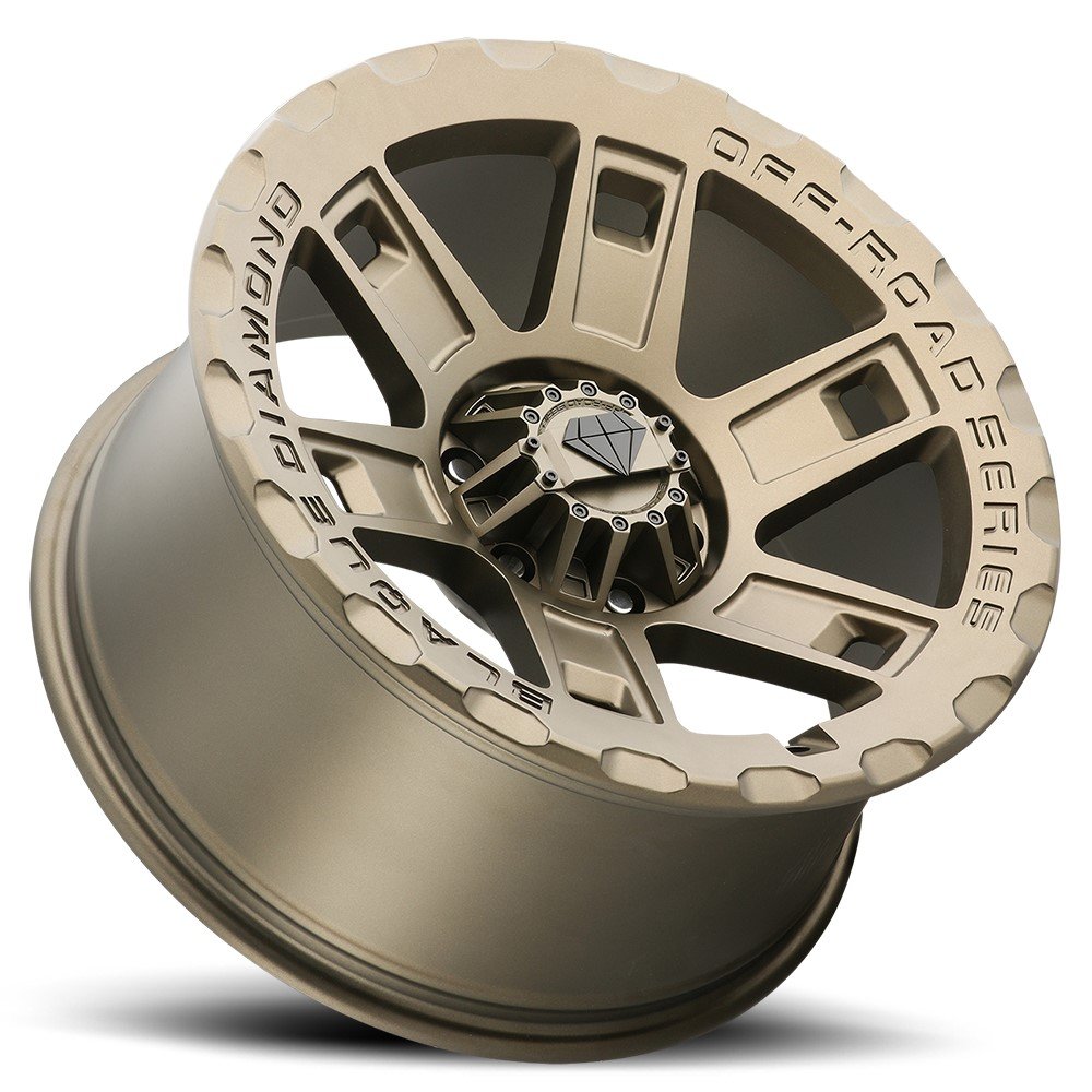 17x9 Blaque Diamond Off-Road BD-O801 Matte Bronze (Flow Forged) 5x5/127 5x5.5/139.7 1mm - Flex Offroad