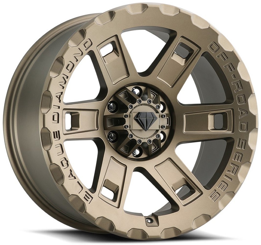 17x9 Blaque Diamond Off-Road BD-O801 Matte Bronze (Flow Forged) 5x5/127 5x5.5/139.7 1mm - Flex Offroad