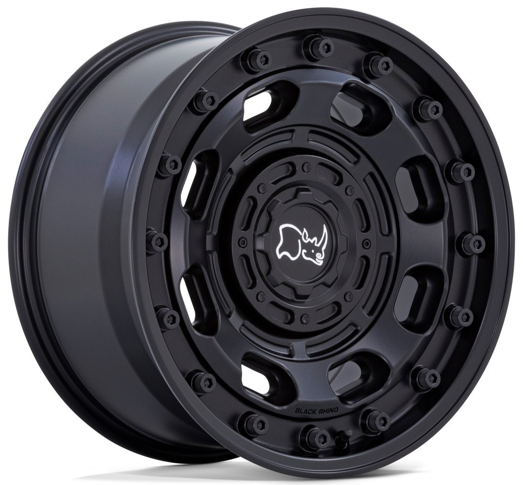 16x8 Black Rhino Atlas Matte Black 5x160 38mm - Flex Offroad