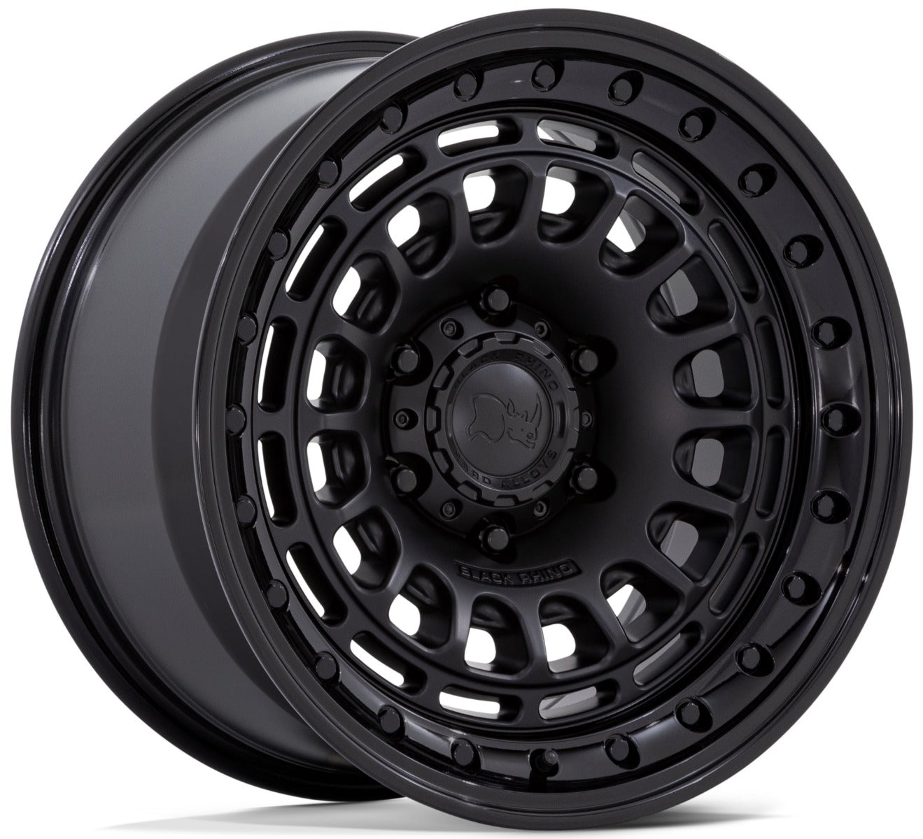 17x9 Black Rhino BR014 Sahara Matte Black w/ Gloss Black Lip 6x5.5/139.7 0mm - Flex Offroad