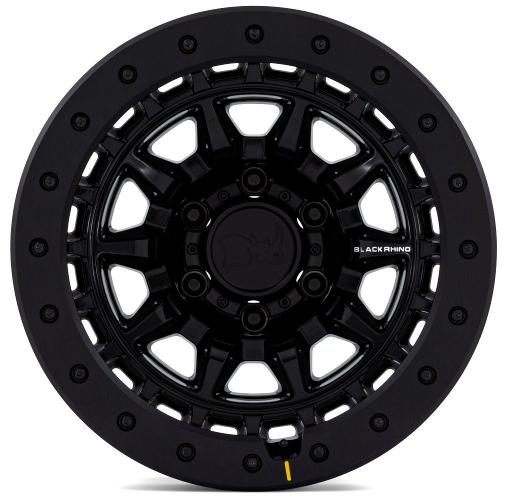 17X8.5 Black Rhino BR016 Tusk Gloss Black 6x5.5/139.7 0mm - Flex Offroad