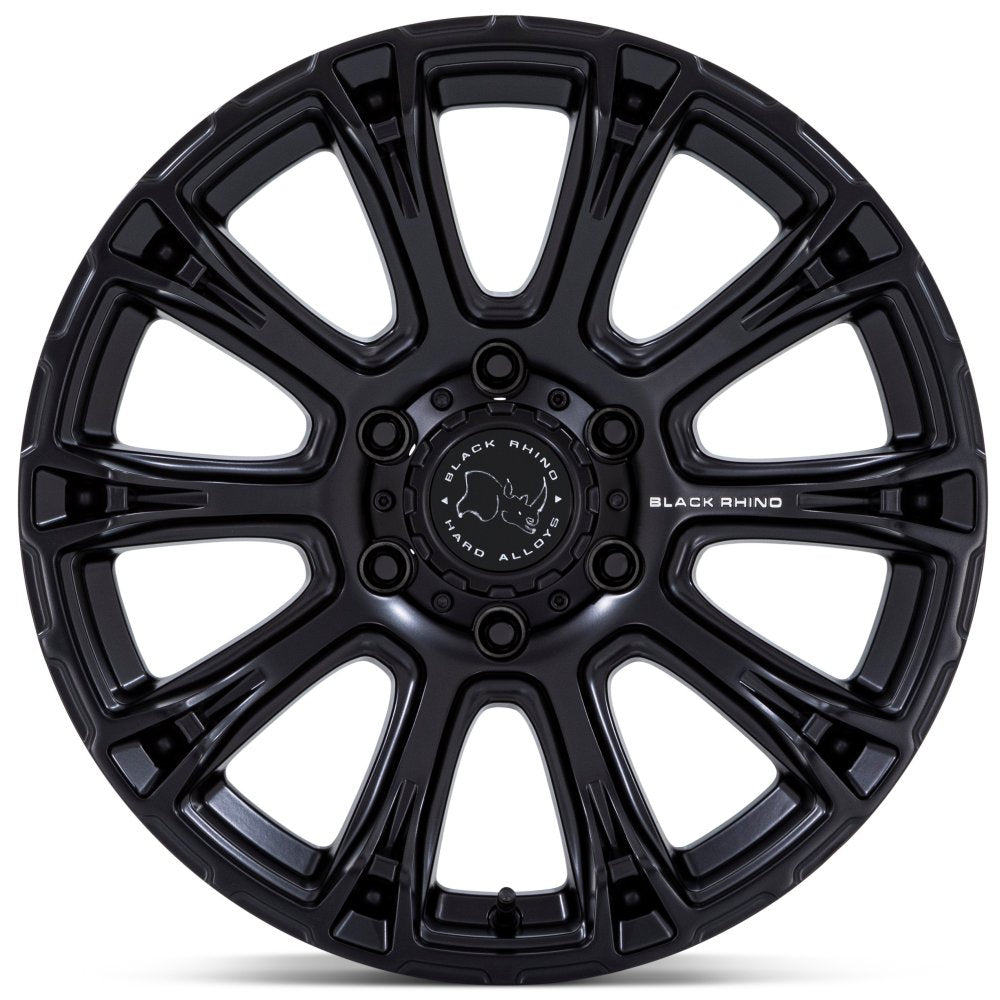 17X8.5 Black Rhino BR020 Diamondback Matte Black 5x4.5/114.3 25mm - Flex Offroad