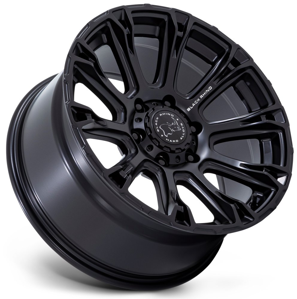 17X8.5 Black Rhino BR020 Diamondback Matte Black 5x4.5/114.3 25mm - Flex Offroad