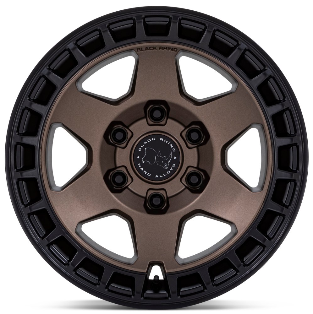 17X8.5 Black Rhino BR022 Bahari Burnt Bronze w/ Matte Black Lip 6x5.5/139.7 25mm - Flex Offroad