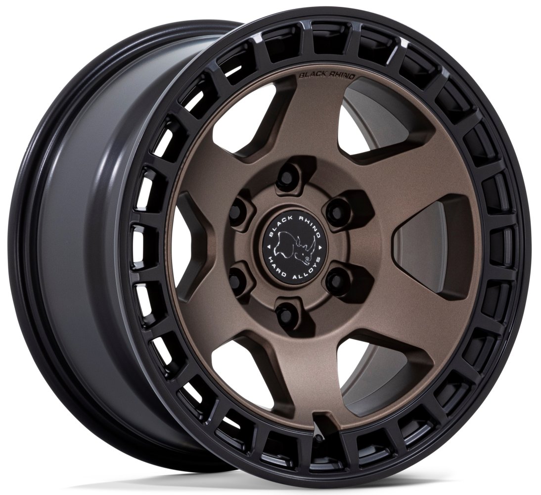 17X8.5 Black Rhino BR022 Bahari Burnt Bronze w/ Matte Black Lip 6x5.5/139.7 -10mm - Flex Offroad
