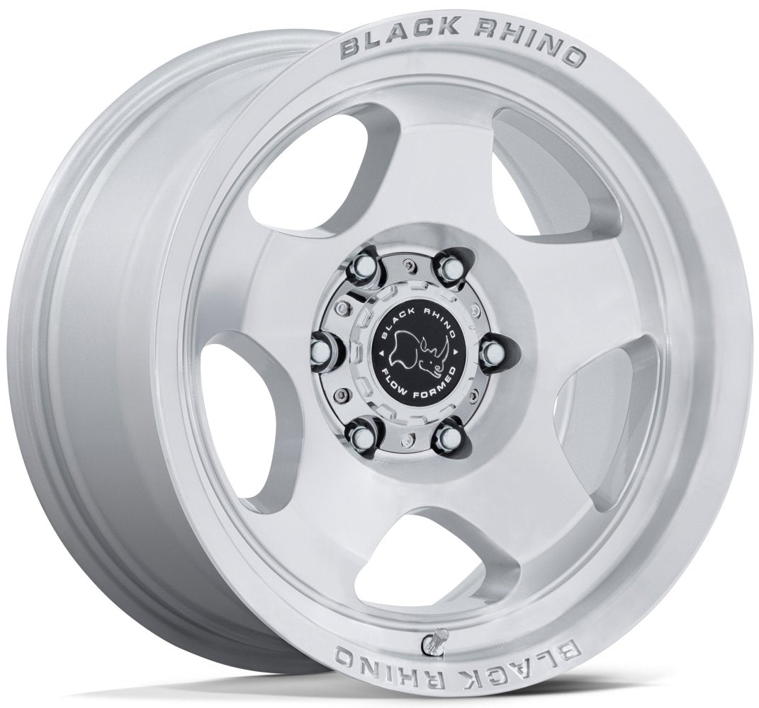 17X8.5 Black Rhino BR031 Sol Gloss Silver Machined 5x5/127 0mm