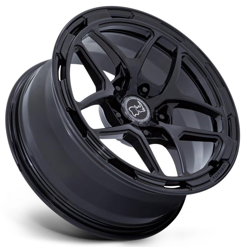 18x8 Black Rhino BR401 Stallberg Gloss Black (Full Forged) 5x130 20mm - Flex Offroad