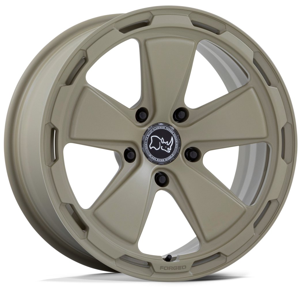 18x8 Black Rhino Taiga Matte Stone Gray (Full Forged) 5x130 20mm - Flex Offroad