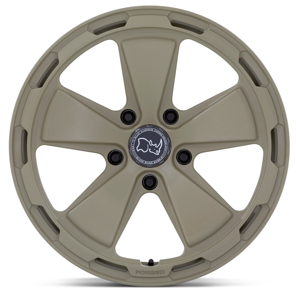 18x8 Black Rhino Taiga Matte Stone Gray (Full Forged) 5x130 20mm - Flex Offroad