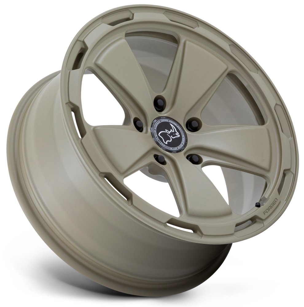 18x8 Black Rhino Taiga Matte Stone Gray (Full Forged) 5x130 20mm - Flex Offroad
