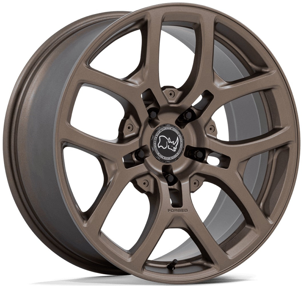 20x8.5 Black Rhino BR406 Rockledge Matte Bronze (Full Forged) 5x5.5/139.7 35mm