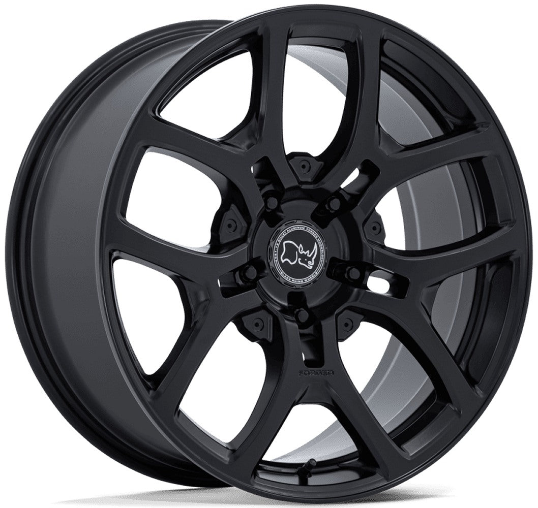 20x8.5 Black Rhino BR406 Rockledge Matte Black (Full Forged) 5x5.5/139.7 35mm