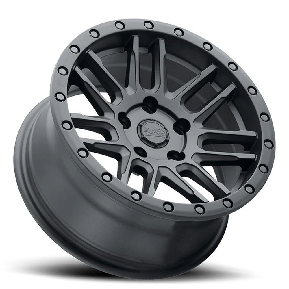(Clearance - No Returns) 20x9.5 Black Rhino Arches Matte Black 5x112 0mm - Flex Offroad
