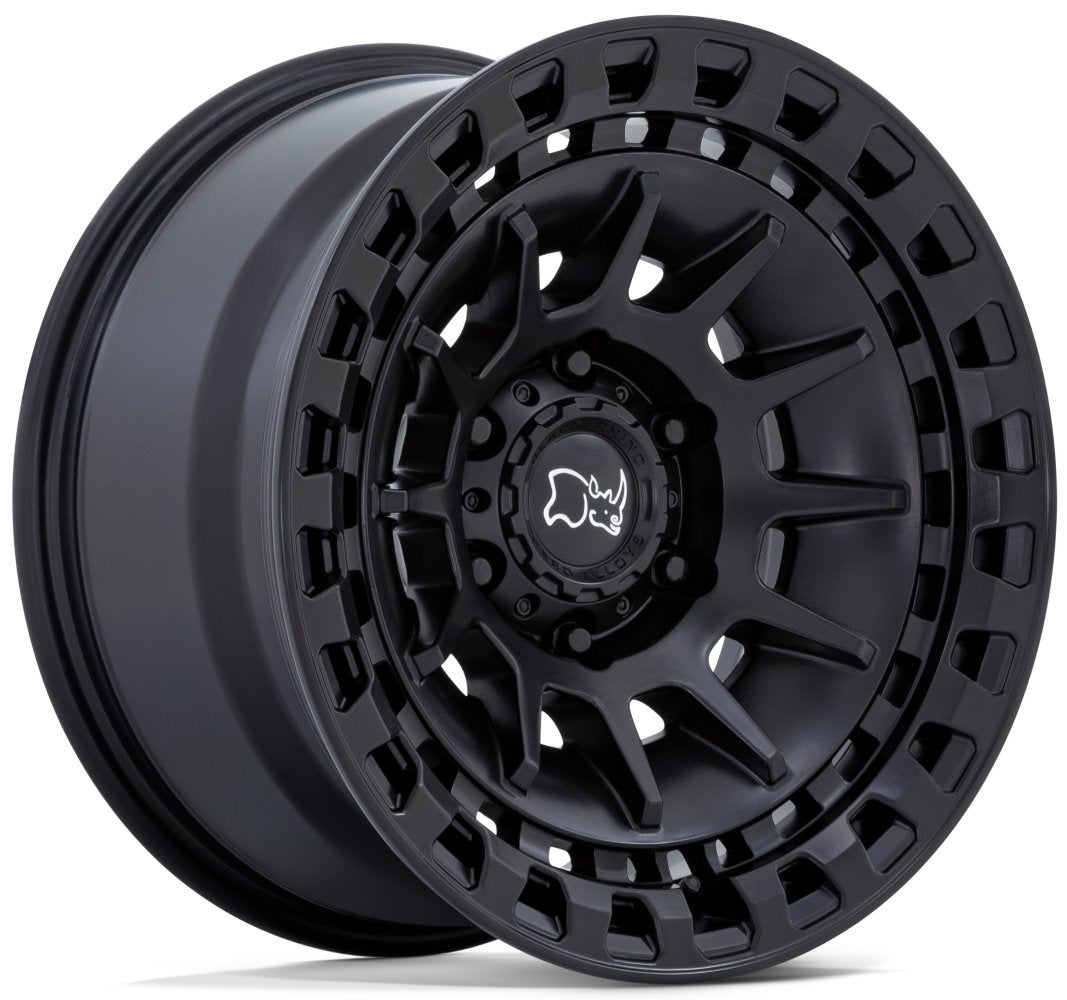 17x8.5 Black Rhino Barrage Matte Black 5x5/127 -10mm - Flex Offroad
